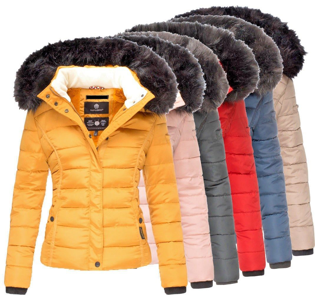 Navahoo Damen Winter Jacke kunstfell warm Mantel | Miamor FVSI Steppjacke Parka eBay