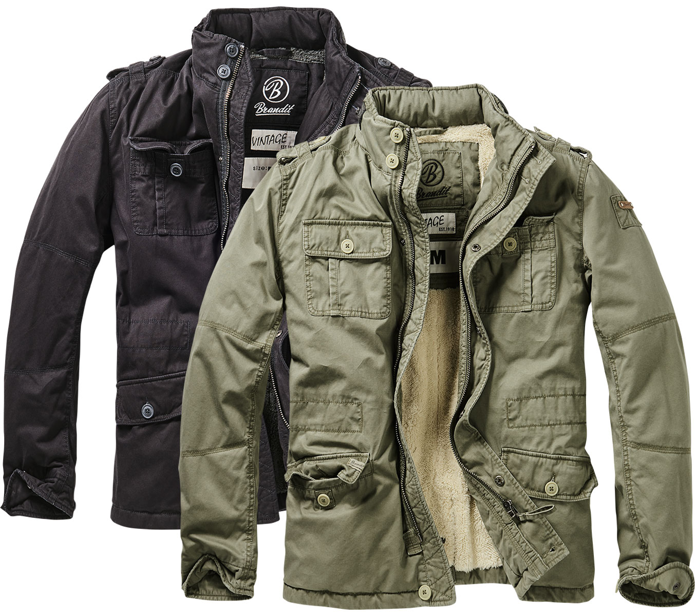 Herren Herbst Übergangs Teddy Jacke Sweat eBay Brandit | Outdoor Fleece Winter Jacke
