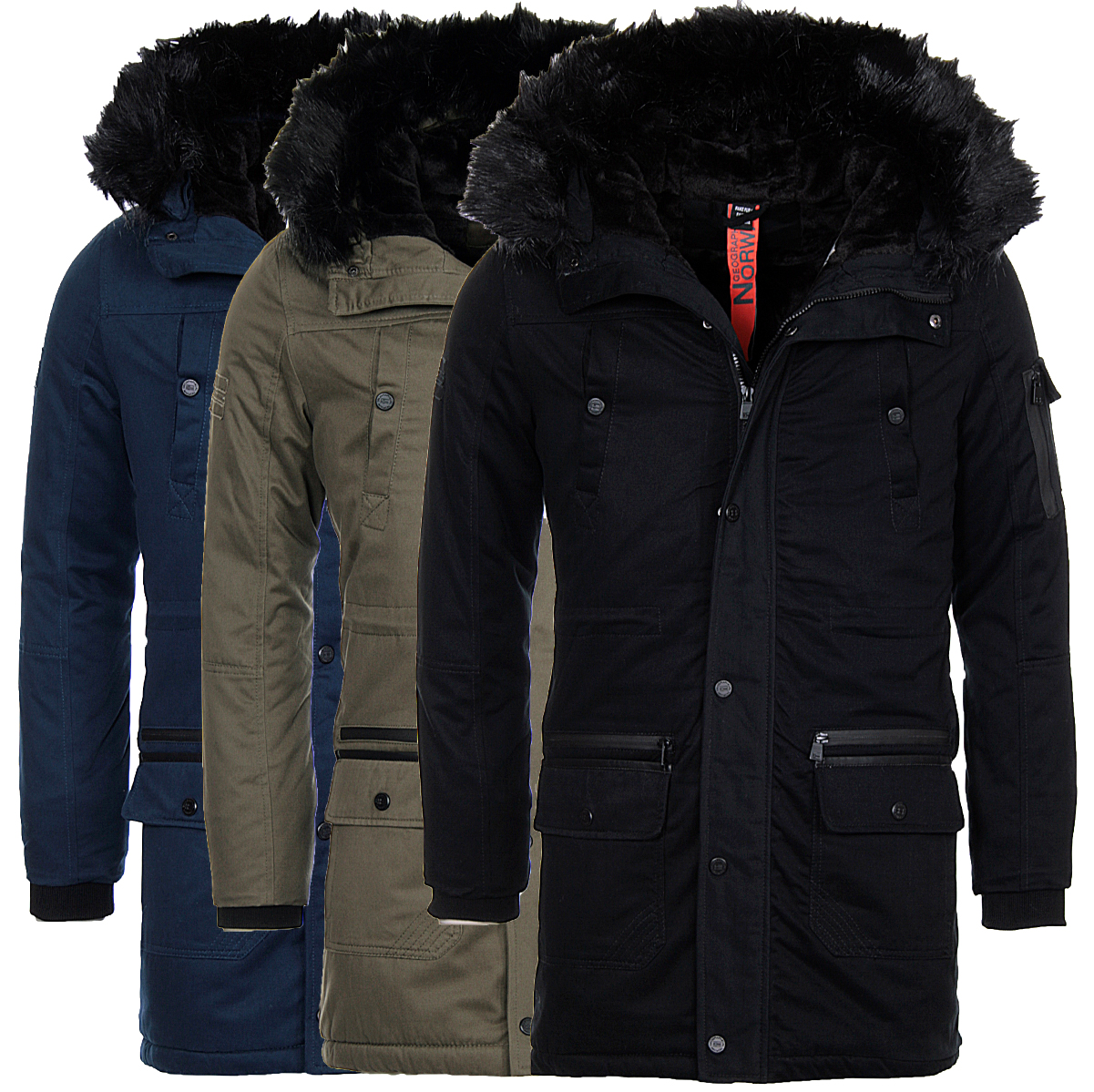 Geographical Norway Very Warm Men's Winter Jacket Parka Winter Coat ...